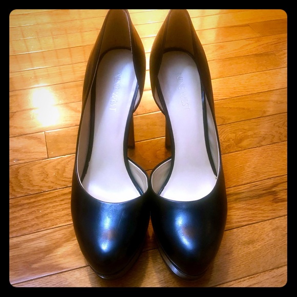 NINE WEST Platform Leather Pumps 8 1/2 - Picture 1 of 5
